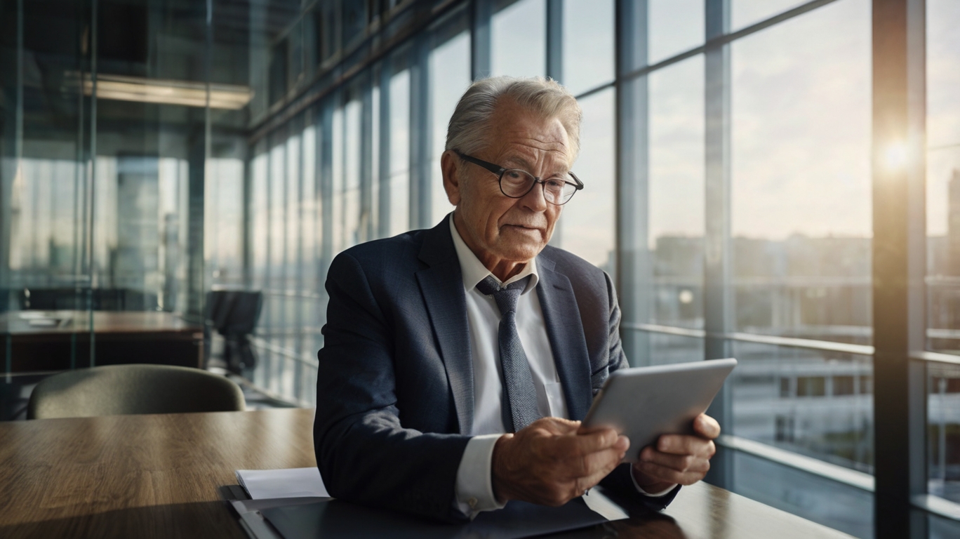 Professional accountants working